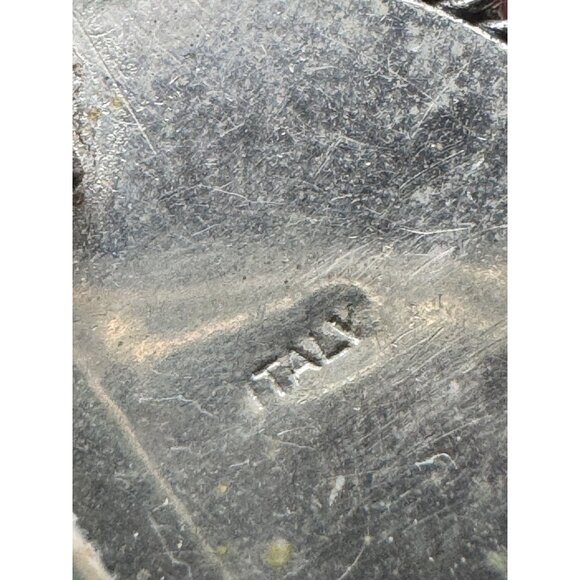 Vintage Micro Mosaic Flower Floral Pin Brooch Alpaca Italy - Picture 6 of 7